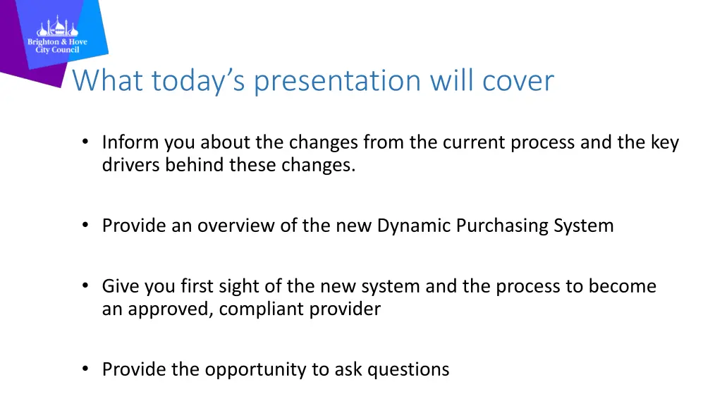 what today s presentation will cover