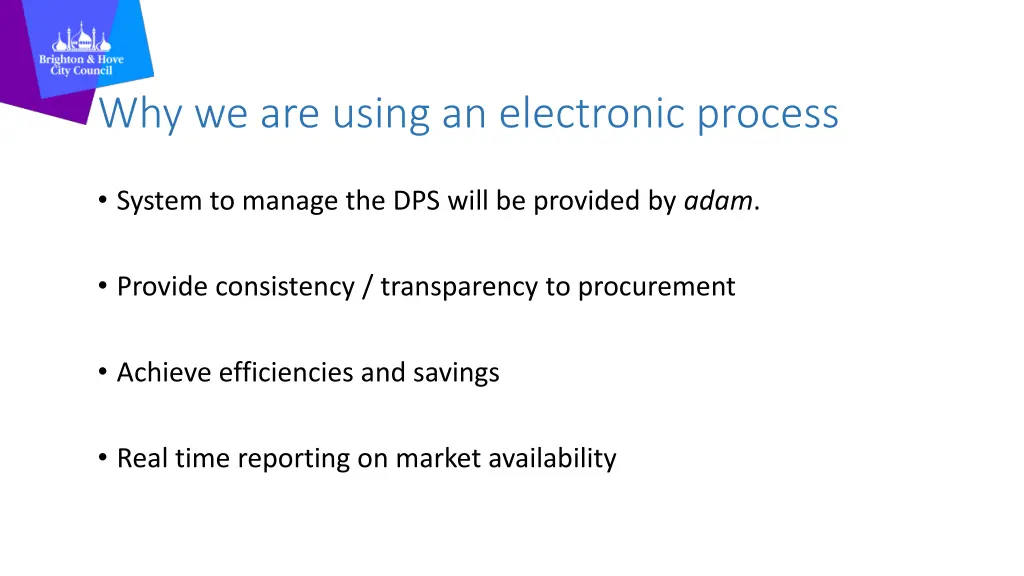 why we are using an electronic process