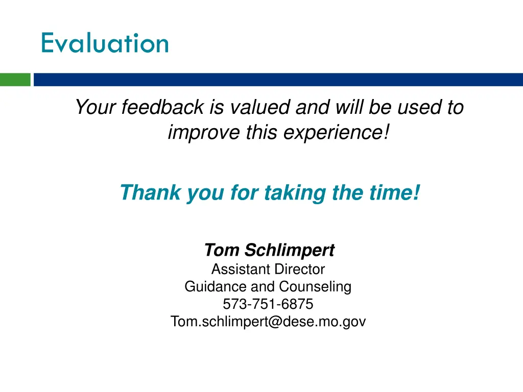 evaluation
