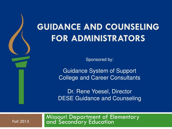 guidance and counseling for administrators