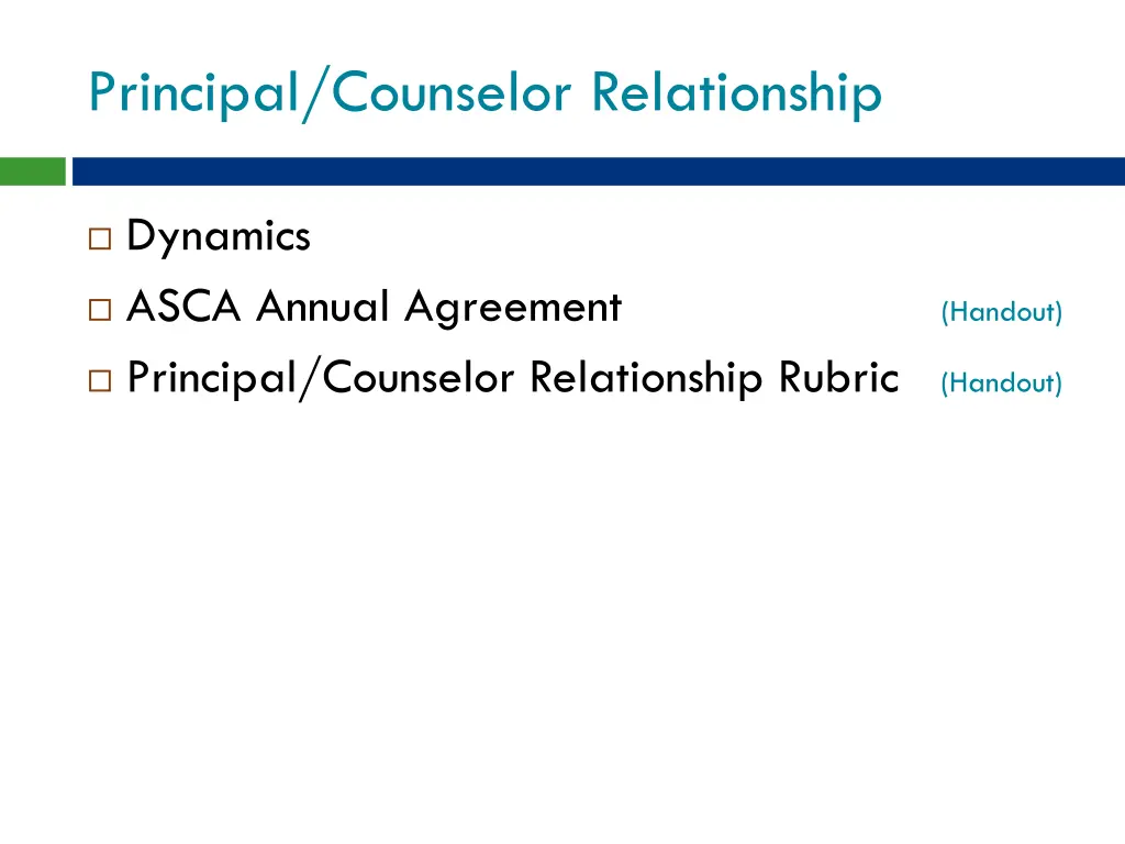 principal counselor relationship