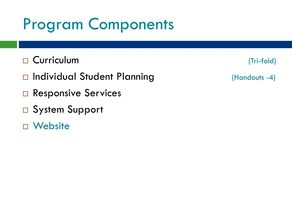 program components