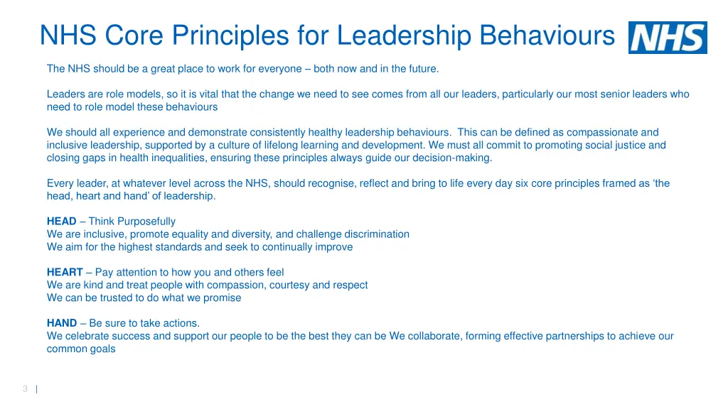 nhs core principles for leadership behaviours