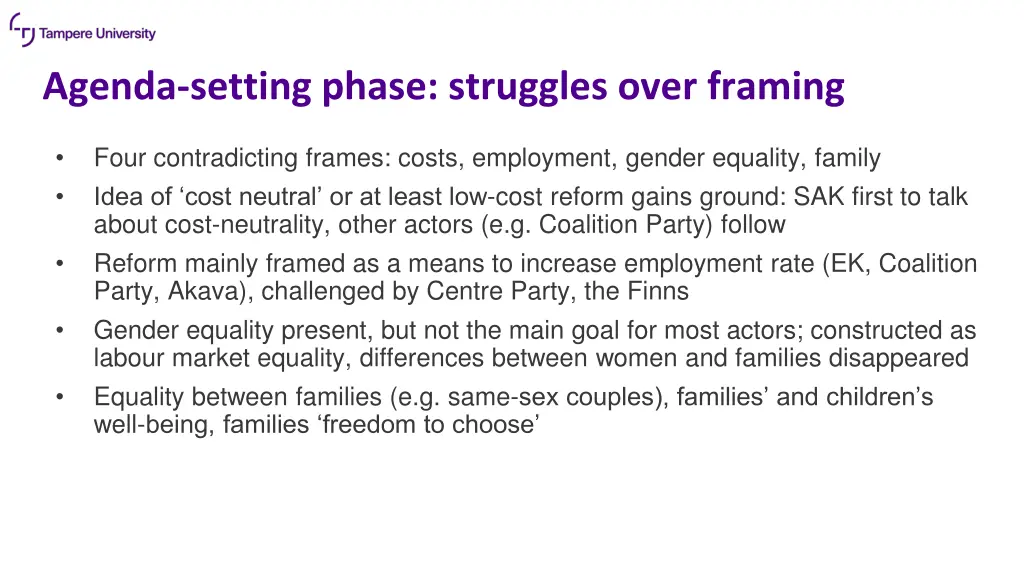 agenda setting phase struggles over framing 1
