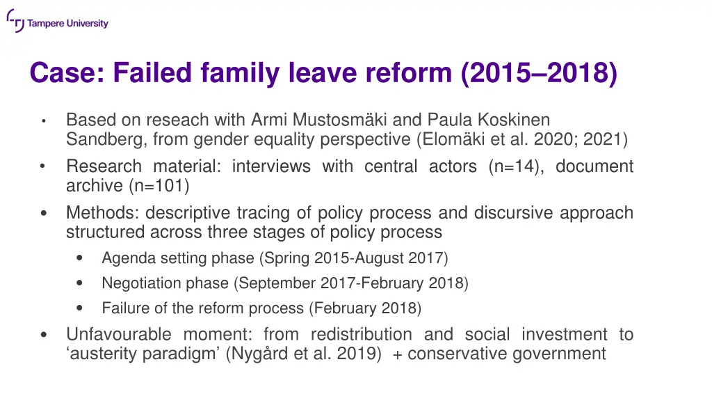 case failed family leave reform 2015 2018