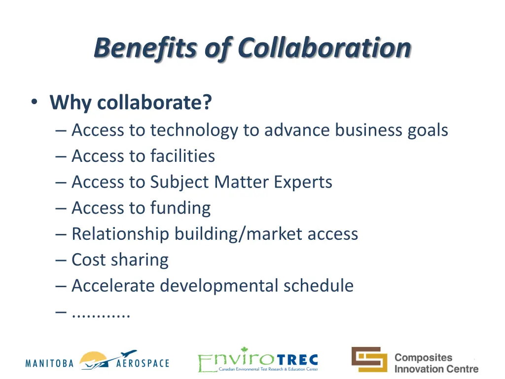 benefits of collaboration