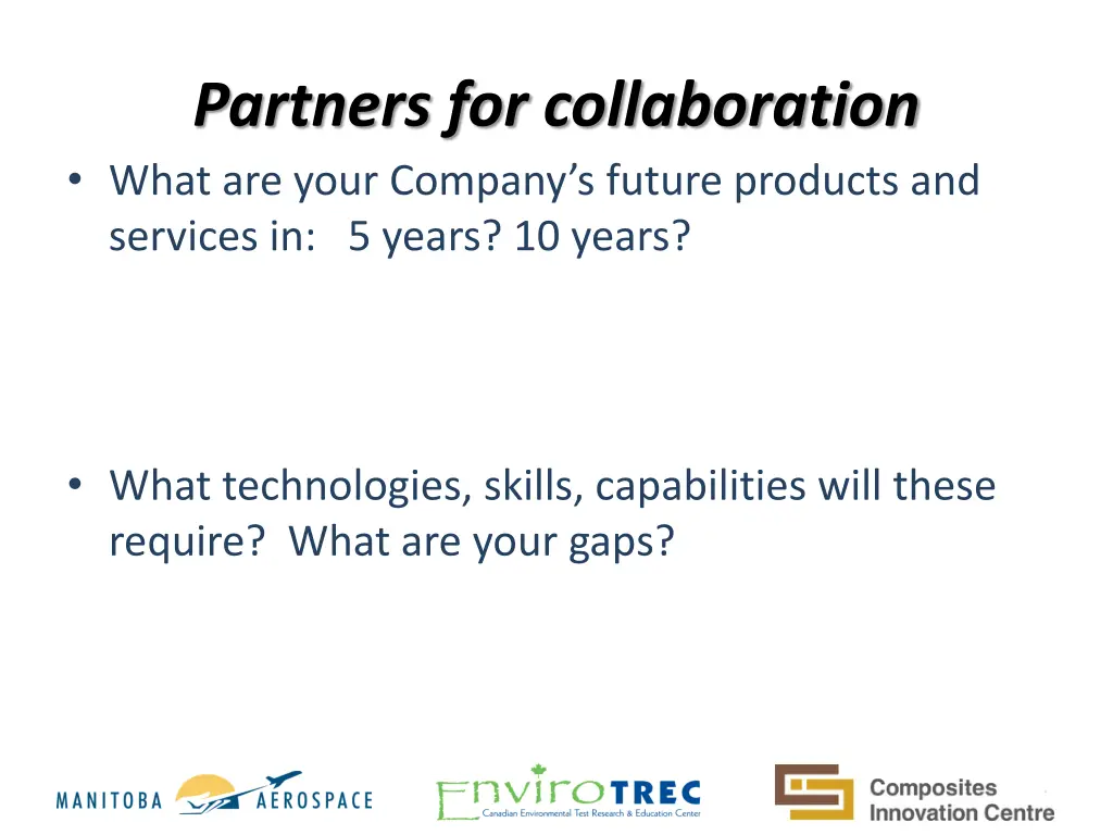 partners for collaboration
