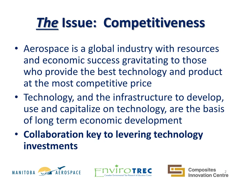 the issue competitiveness