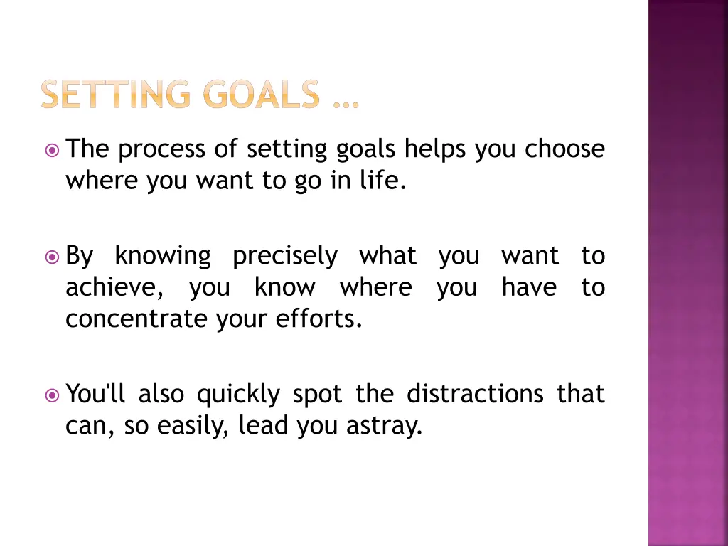 setting goals 1