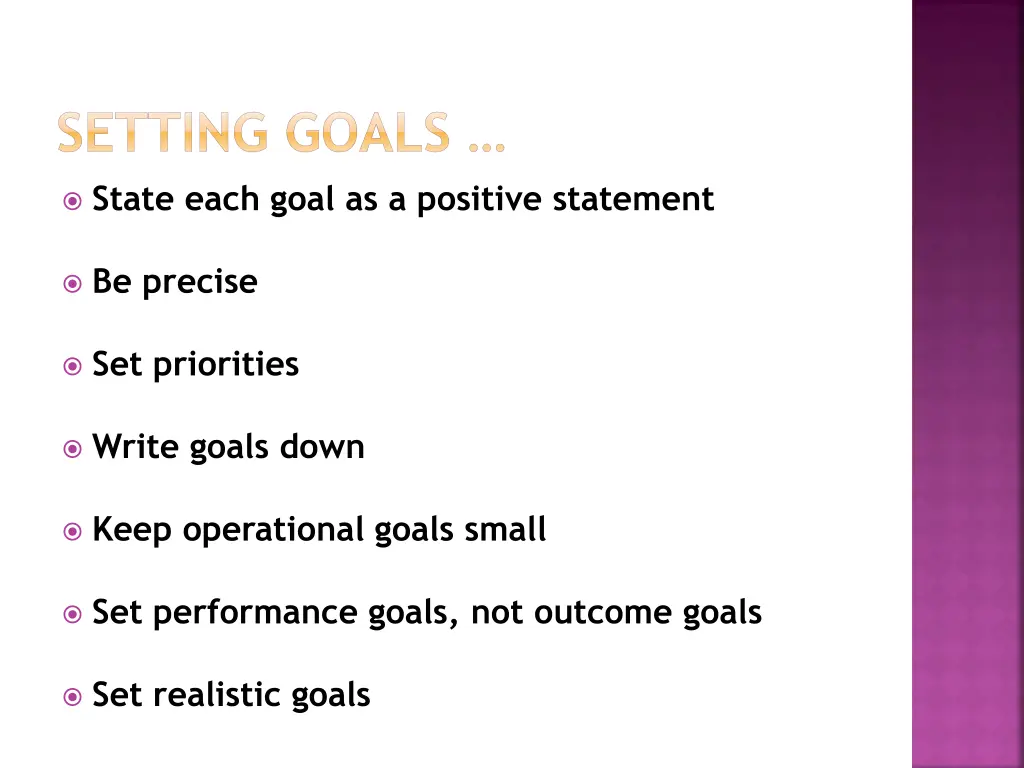 setting goals 2