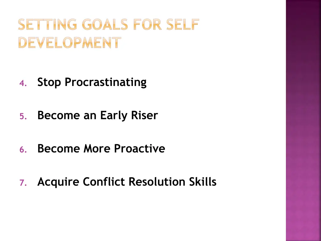 setting goals for self development 3