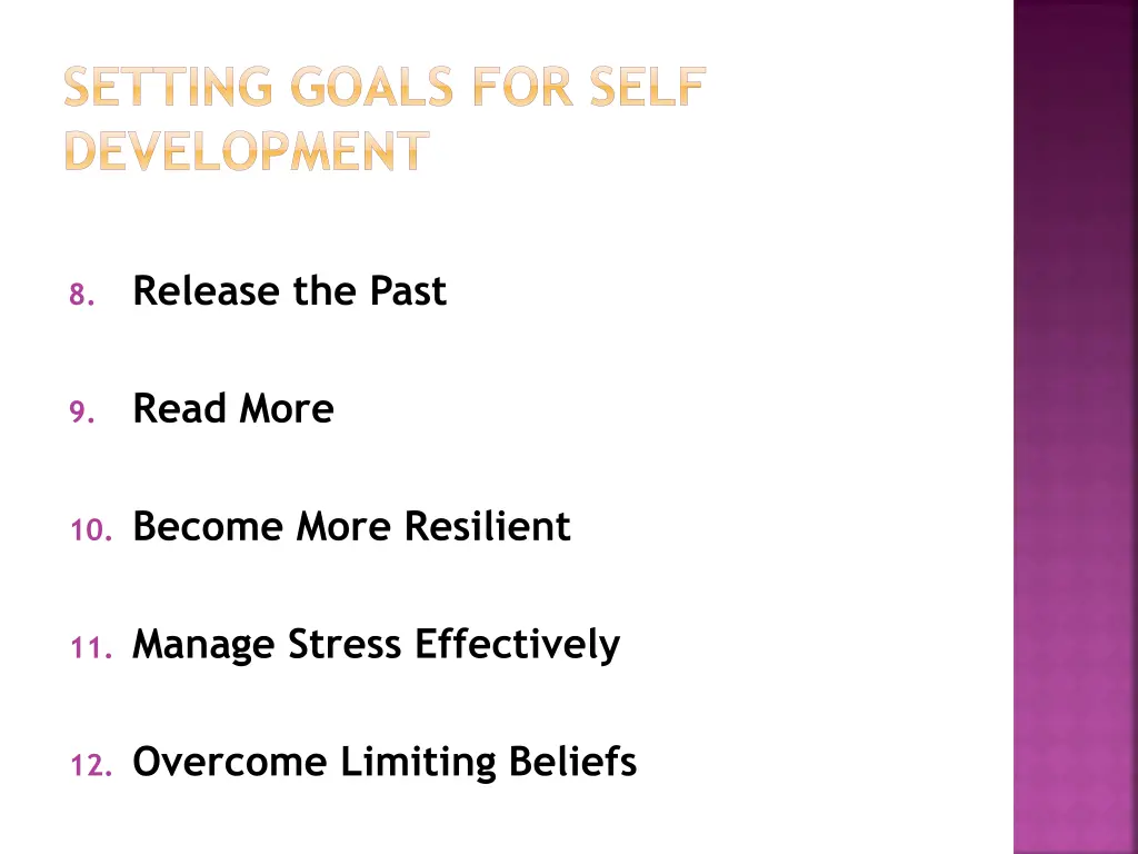 setting goals for self development 4