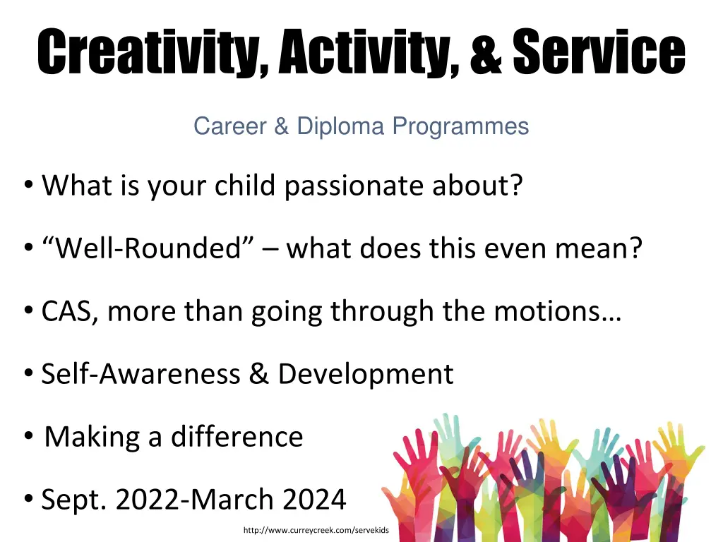 creativity activity service