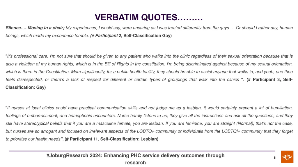 verbatim quotes