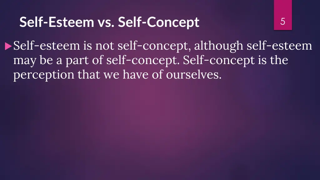 self esteem vs self concept