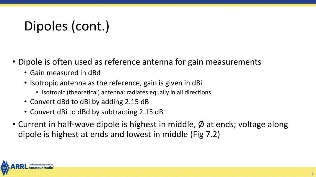 dipoles cont