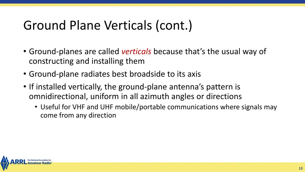 ground plane verticals cont