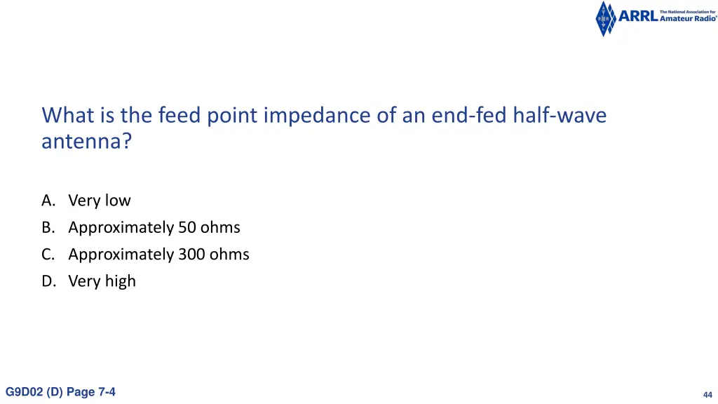 what is the feed point impedance
