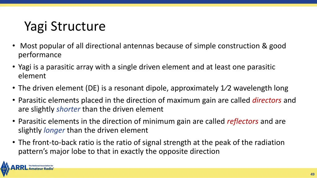 yagi structure