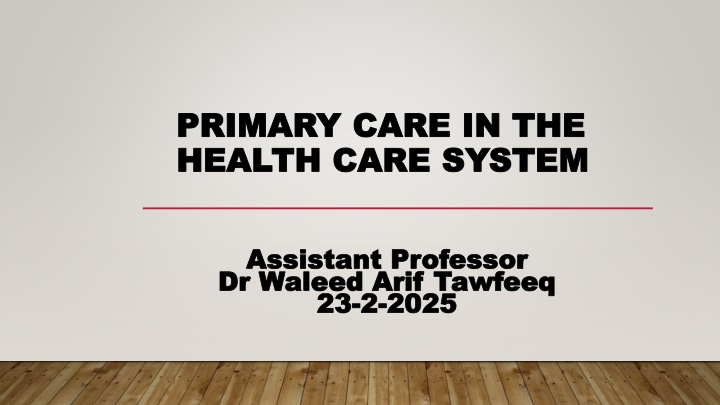 primary care in the primary care in the health