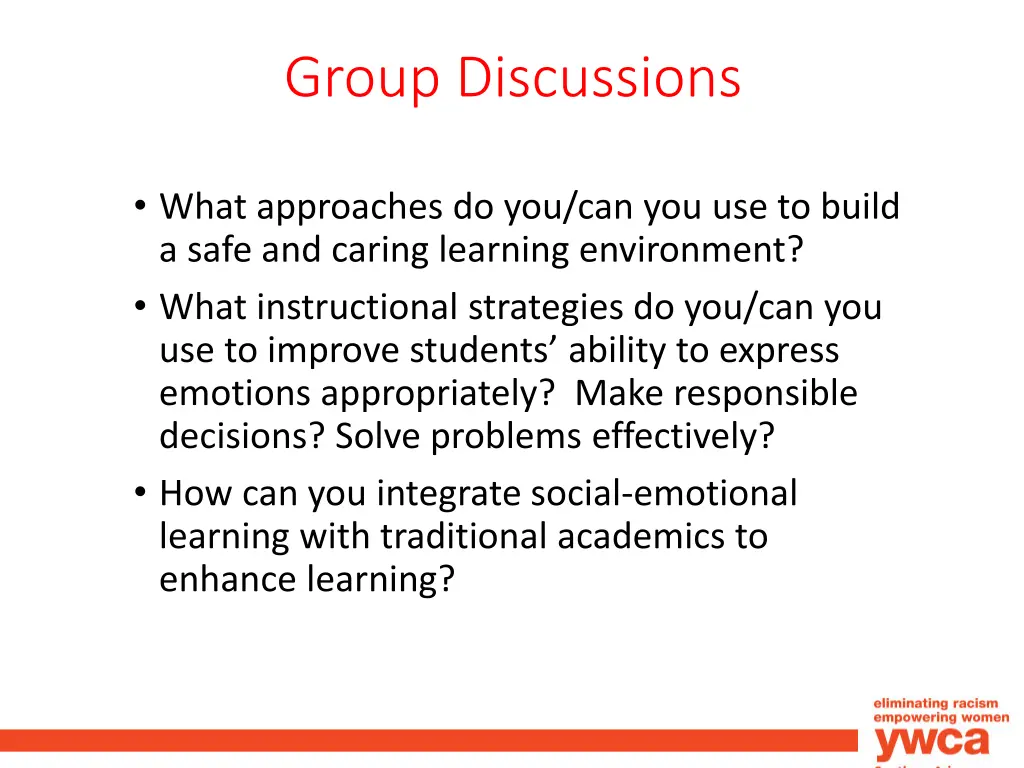 group discussions