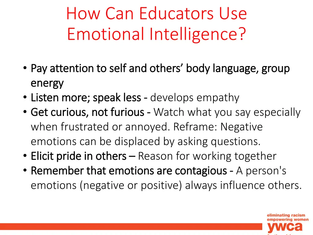 how can educators use emotional intelligence