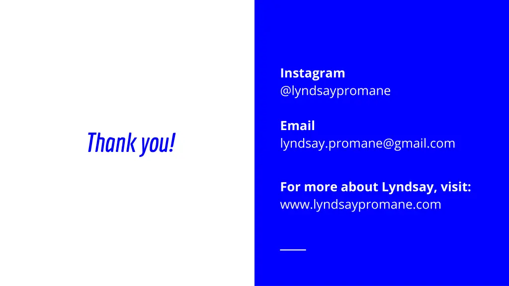 instagram @lyndsaypromane