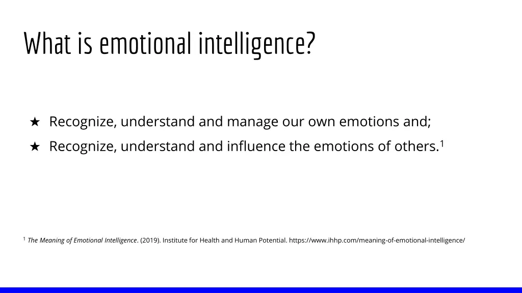 what is emotional intelligence