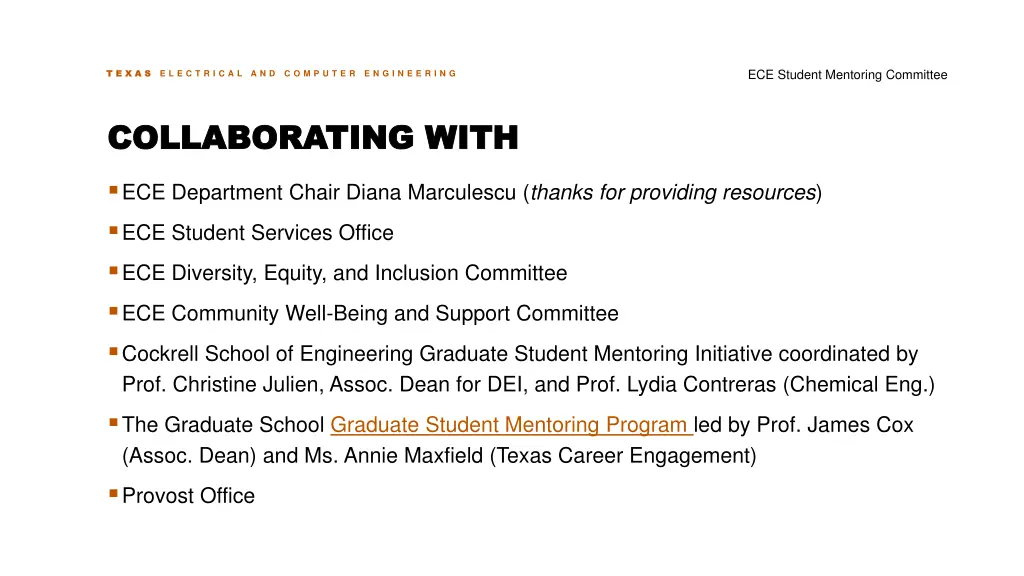 ece student mentoring committee 10