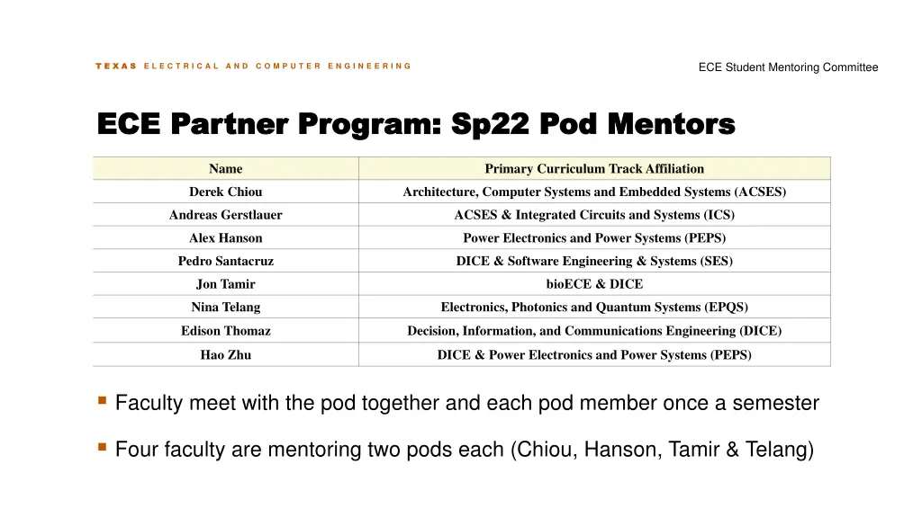 ece student mentoring committee 8
