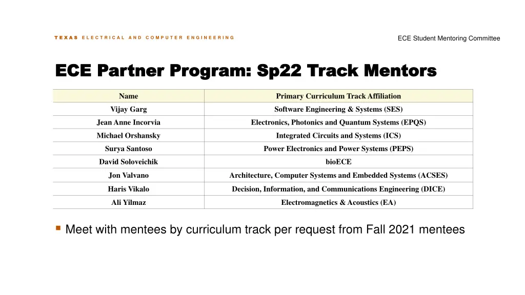 ece student mentoring committee 9
