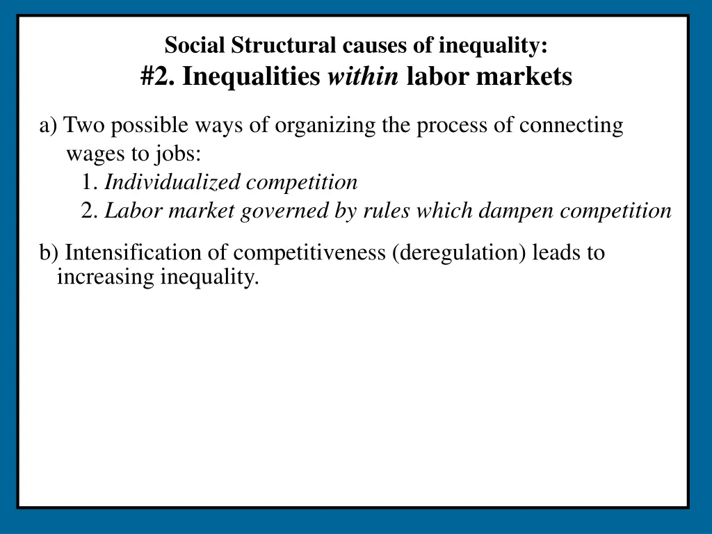 social structural causes of inequality 6