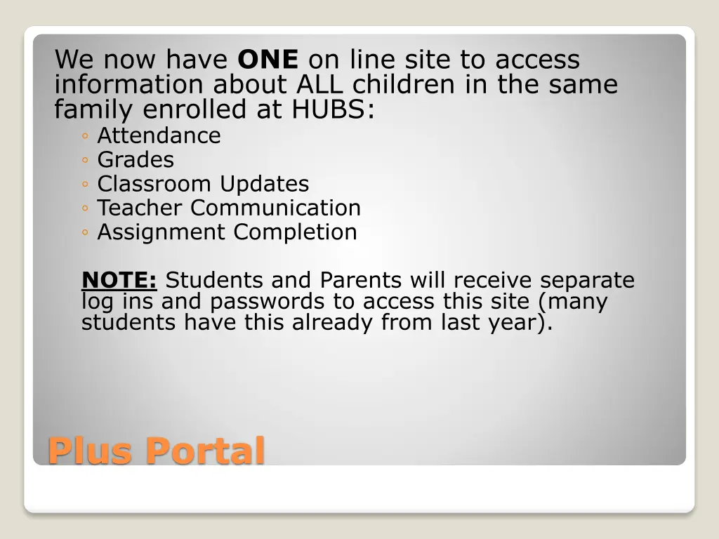 we now have one on line site to access