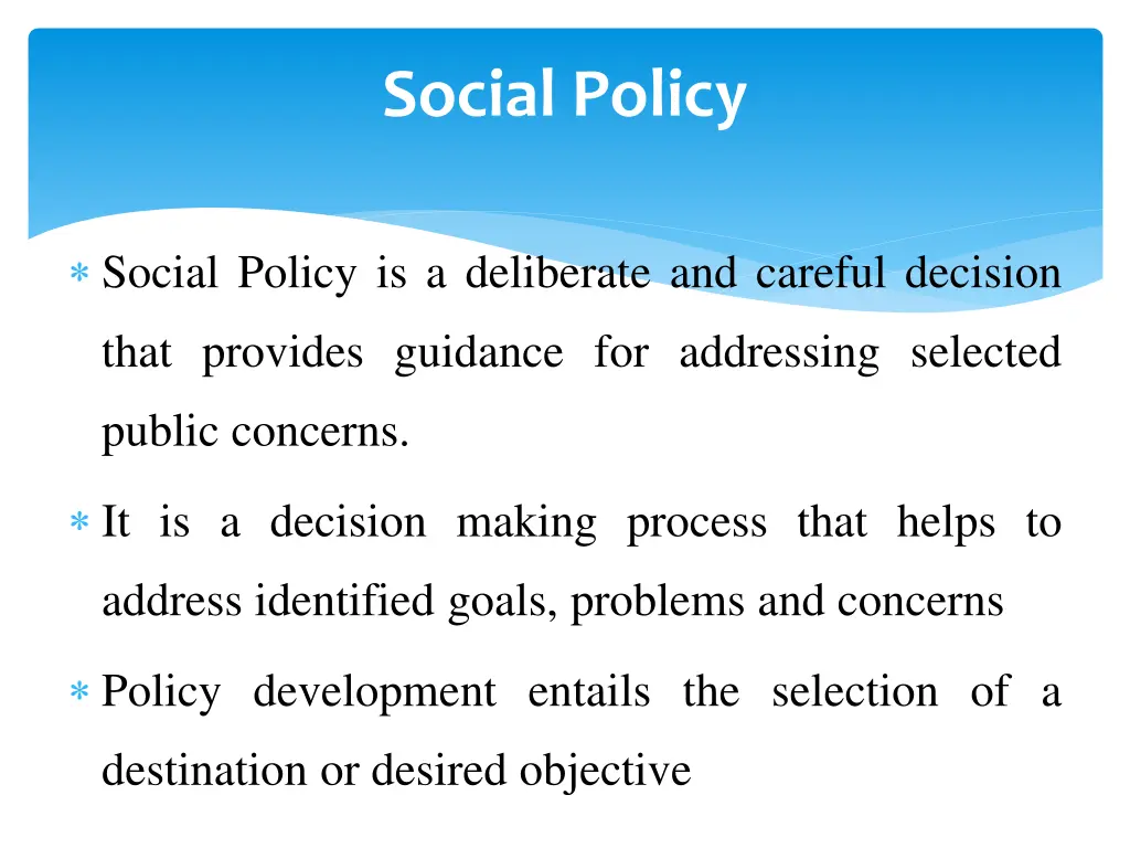 social policy