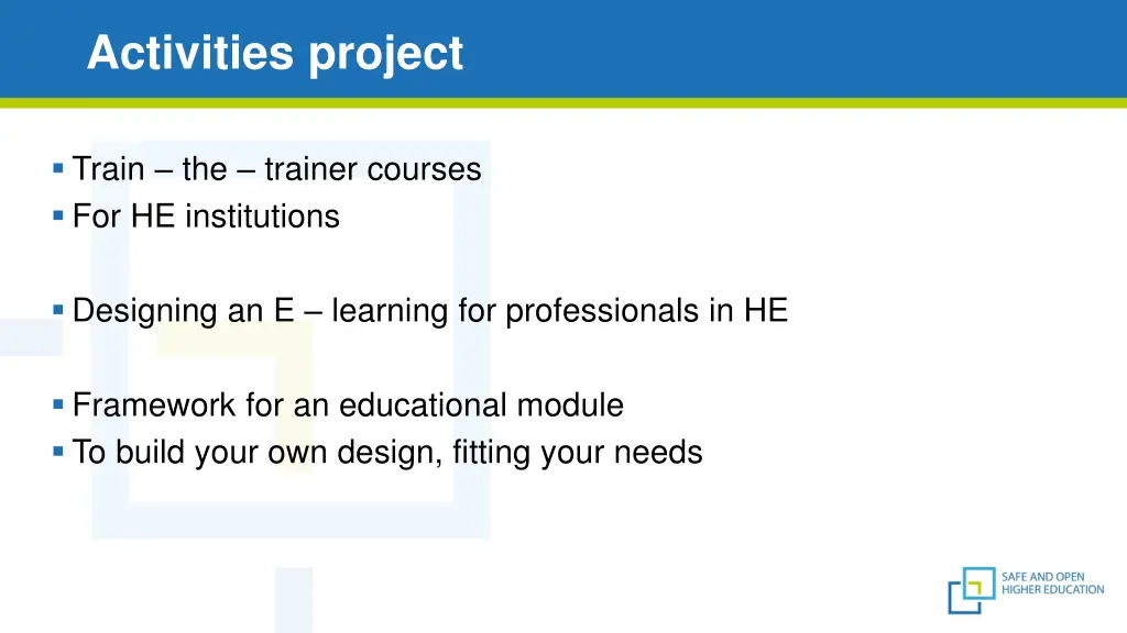 activities project