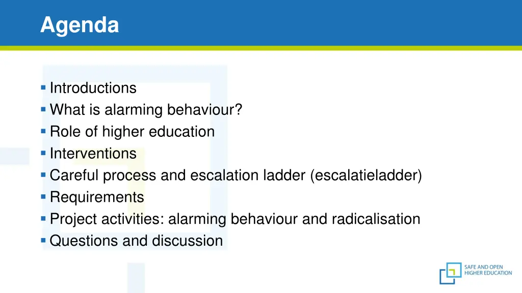agenda
