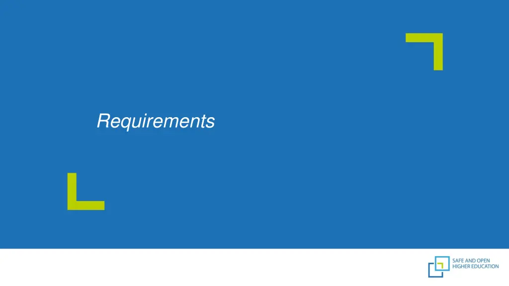 requirements