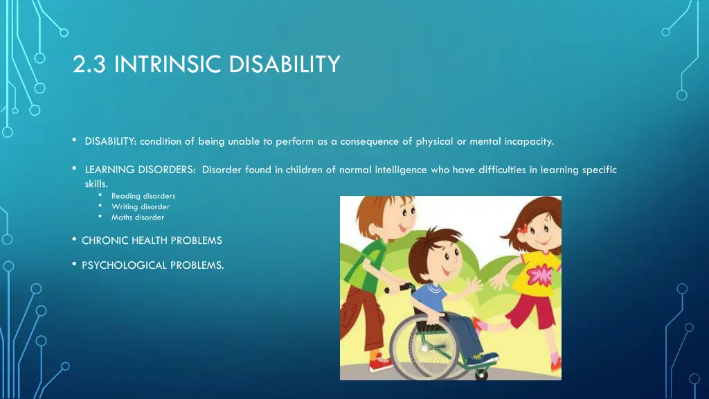 2 3 intrinsic disability