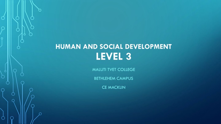 human and social development level 3