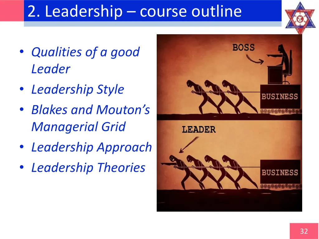 2 leadership course outline
