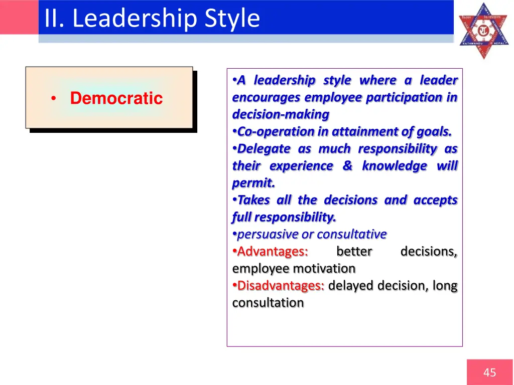 ii leadership style 1