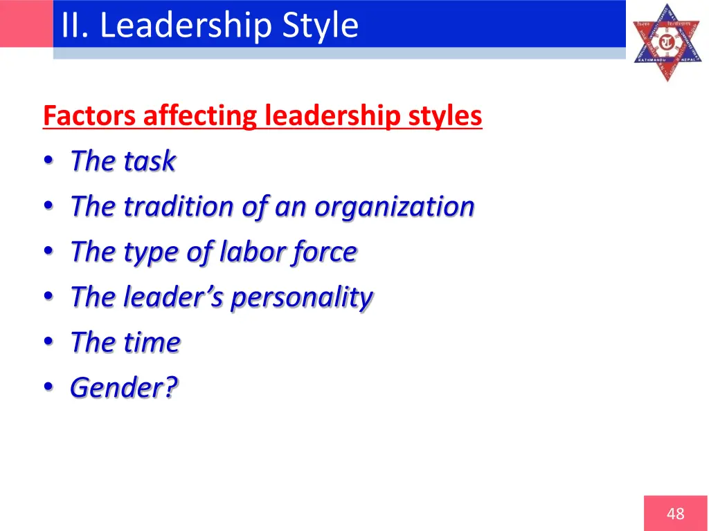 ii leadership style 4