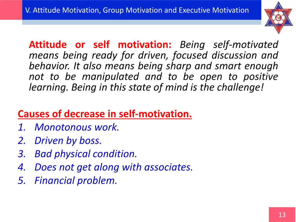 v attitude motivation group motivation