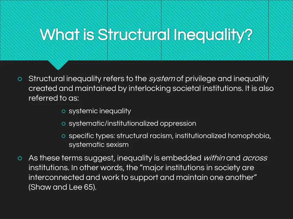 what is structural inequality what is structural