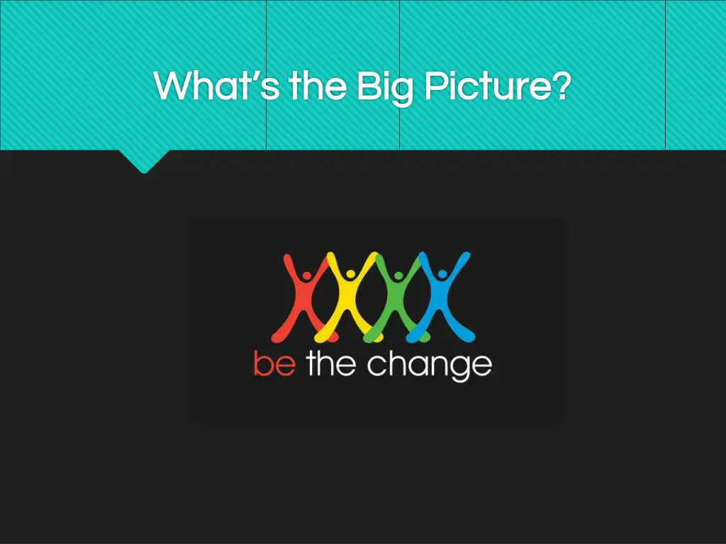 what s the big picture what s the big picture