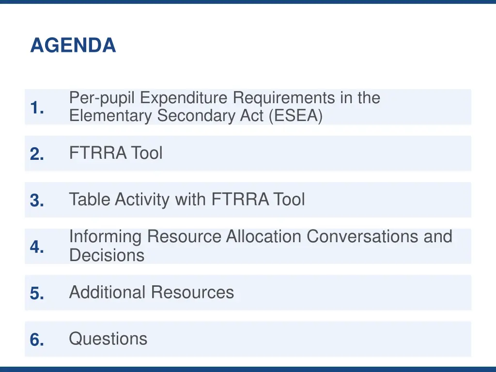 agenda