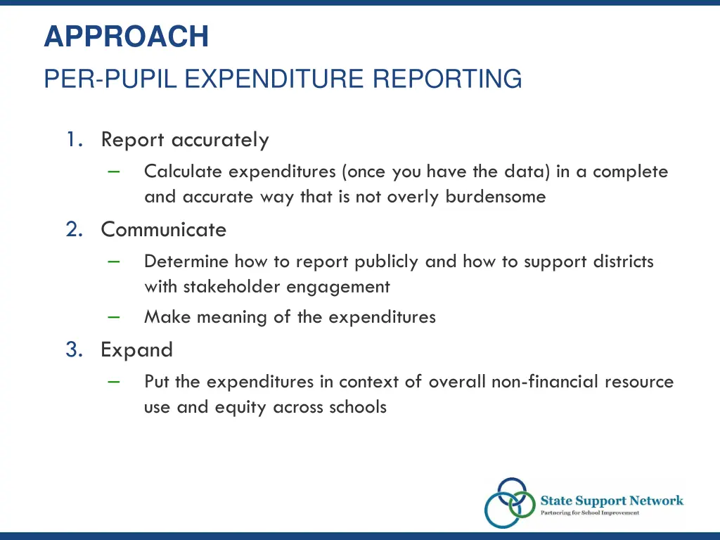 approach per pupil expenditure reporting