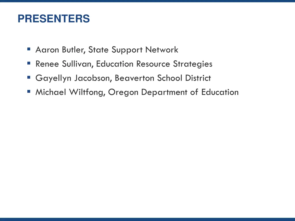 presenters