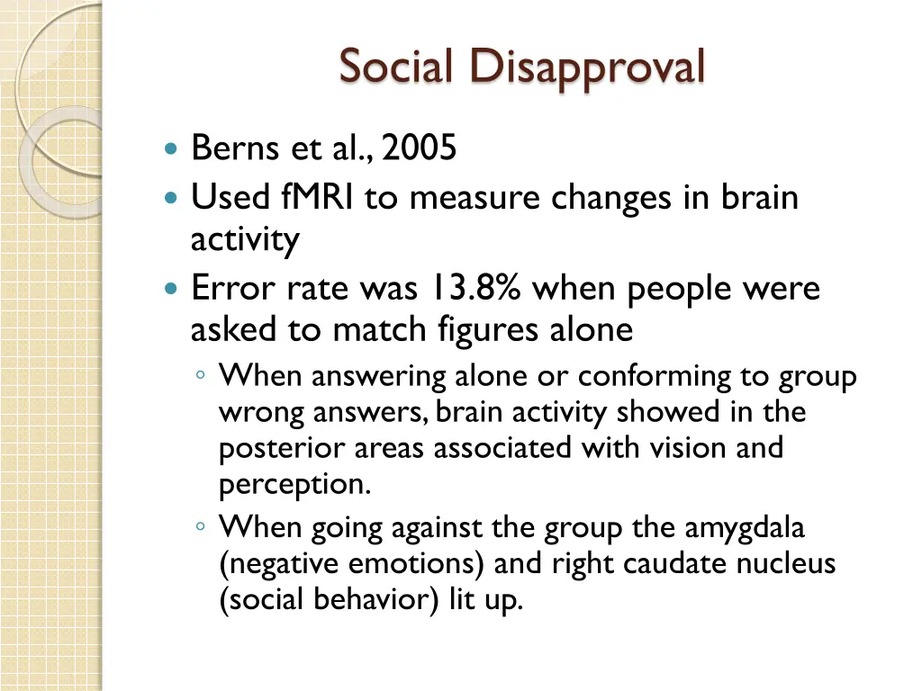 social disapproval