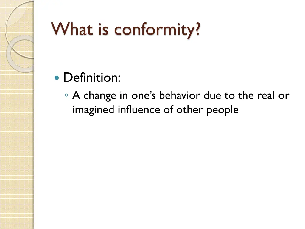 what is conformity 3
